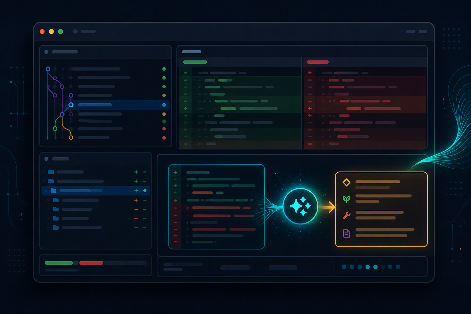 LazyGit、Git diff 与 AI 约定式提交工作流